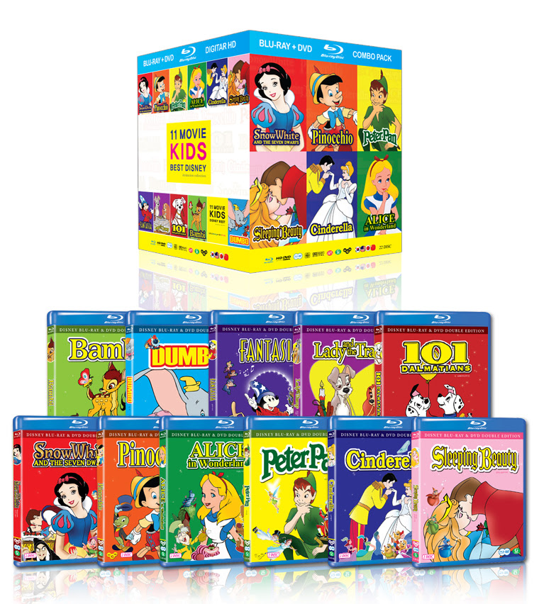 Item Detail Blu Ray 11movie Kids Best Disney Combo Pack 22disc 11blu Ray 11dvd Blu Ray 디즈니 11종 콤보팩 22disc