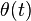 \theta(t)\!