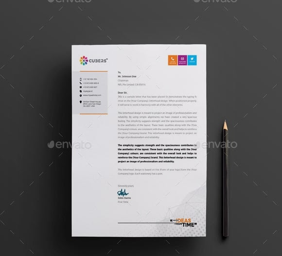 orporate Business Letterhead Template