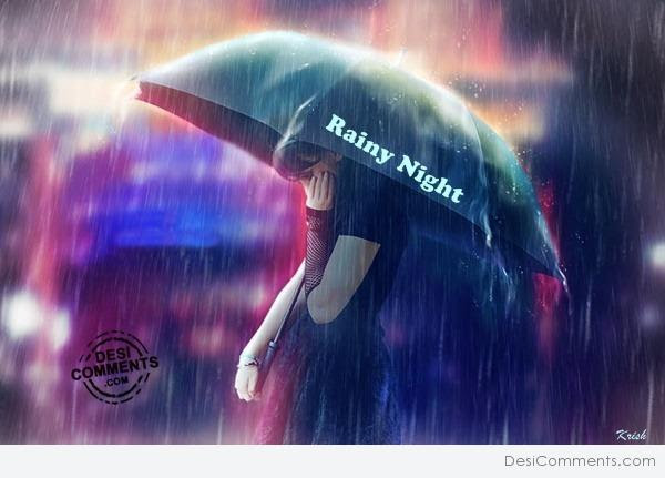 Rainy Night - DesiComments.com