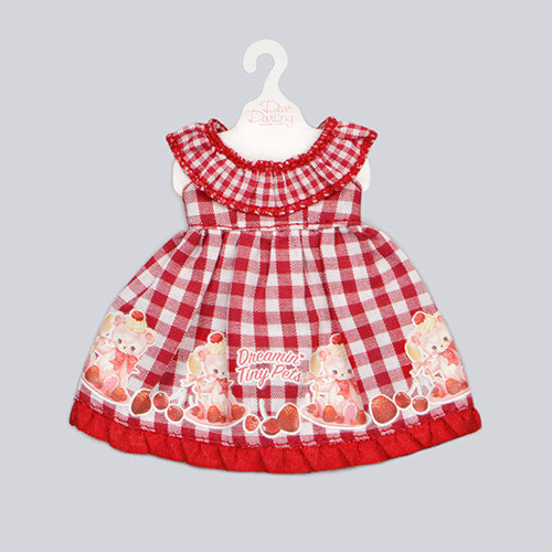 Maki ギンガムチェックワンピース レッド Dear Darling Fashion For Dolls