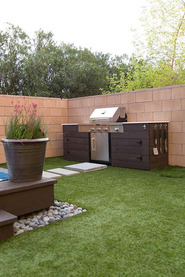 Adding a Barbecue Grill Area To Summer Yard or Patio - Amazing DIY