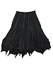 Long Gypsy Skirt Black Embroidered Rayon Summer Wear Maxi Skirts