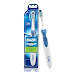 Oral B Cross Action AA Battery Electric Toothbrush for Adults, 90 Day Battery, 2 Year Warranty by Oral-B, IPX7 Water Resistant, Soft Crisscross Bristles (Blue, 1)