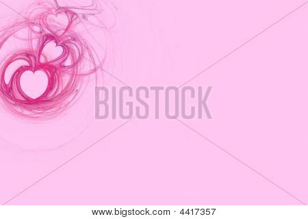 Hot Pink Heart Design With