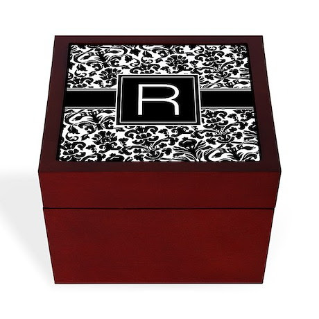 Art Gifts  Art Living Room  Monogram Letter R Gifts Keepsake Box