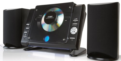 Coby CXCD377 Mico CD Player Stereo System with AM/ FM Tuner (Black)