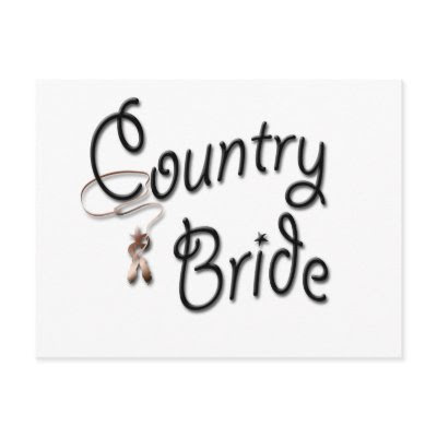 Cowgirl Bride Favors Postcards
