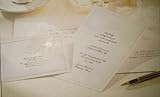 Wilton Complete Formal Wedding Bells Pearl Embossed Invitation Kit White 50 Count
