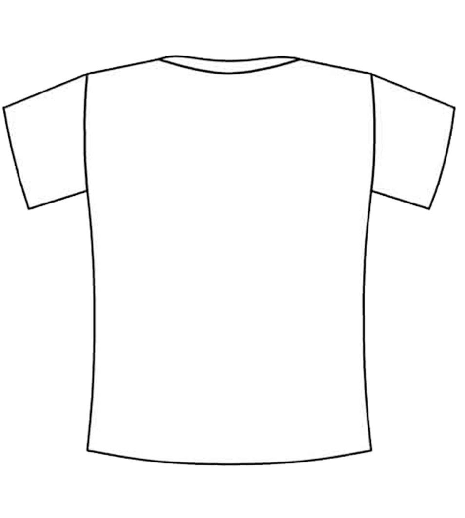 T Shirt Coloring Page T Shirt Coloring Page Printable Kids Clip