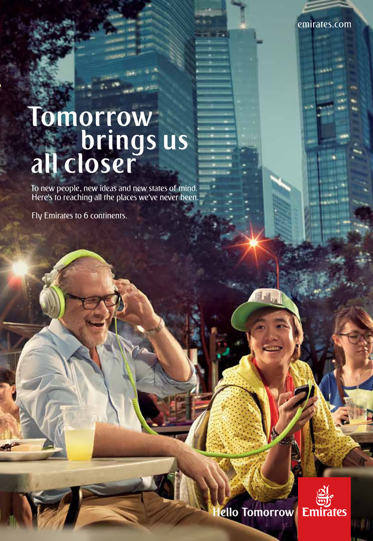 New Emirates ad campaign has inter-generational feel