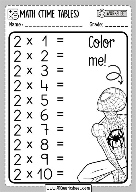  multiplication tables 1 12 printable worksheets printable times