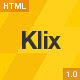 Klix Landing Page - ThemeForest Item for Sale