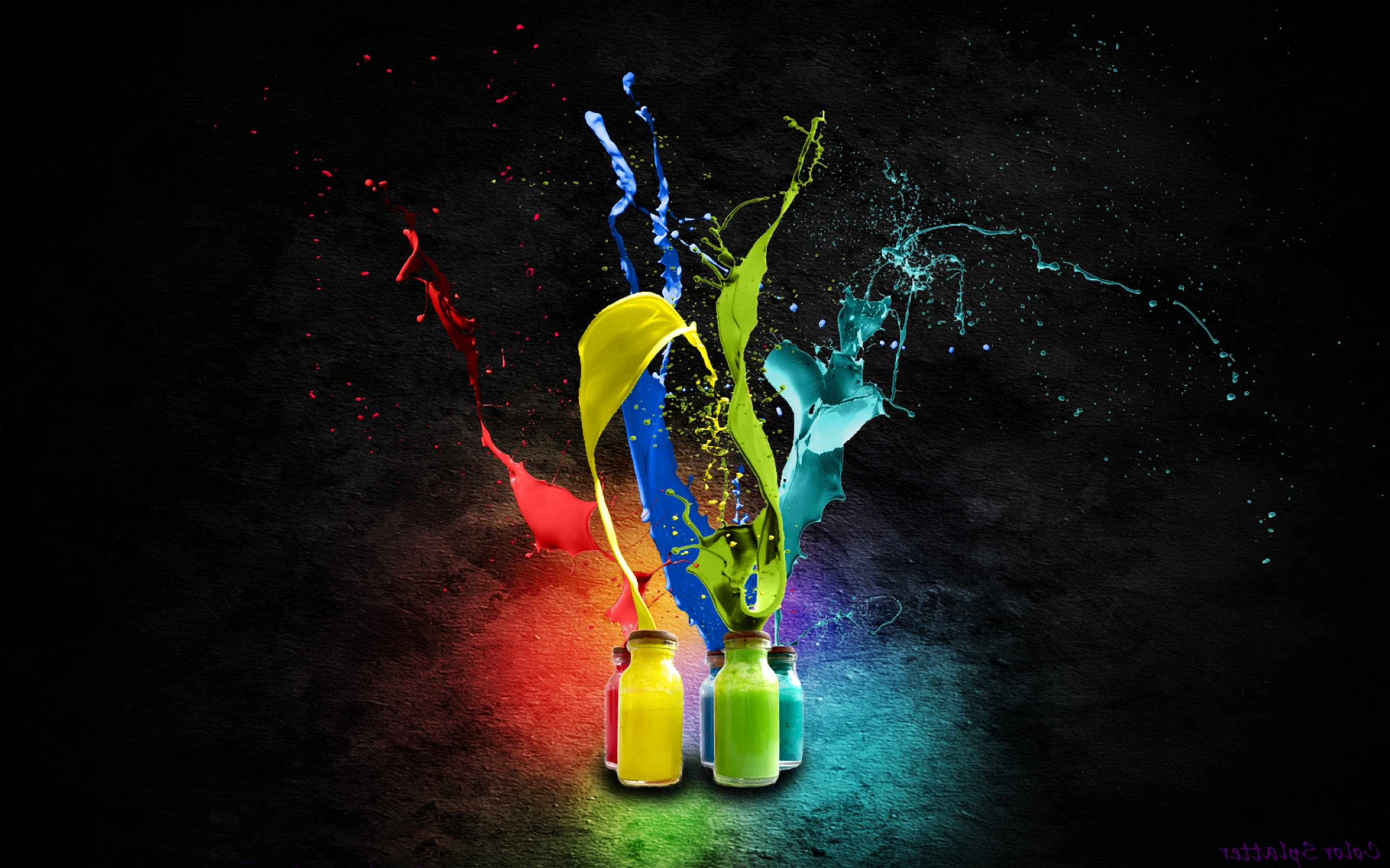 Colourful Paint In Bottles Wallpapers HD Desktop and Colourful Paint In Bottles Wallpapers HD Desktop and