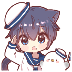 ツンデレ猫耳少年 セーラー服 Lineスタンプ はしもきくり