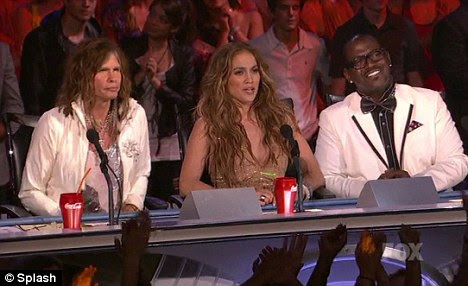 Judge: J-Lo in her most recent post on the judging panel for American Idol along with Steven Tyler and Randy Jackson
