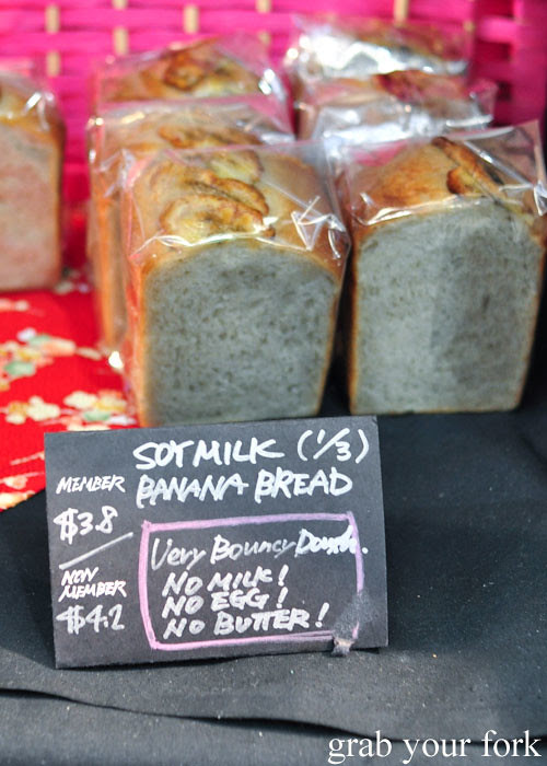 Soy milk banana bread at the Adelaide Showground Farmers Market