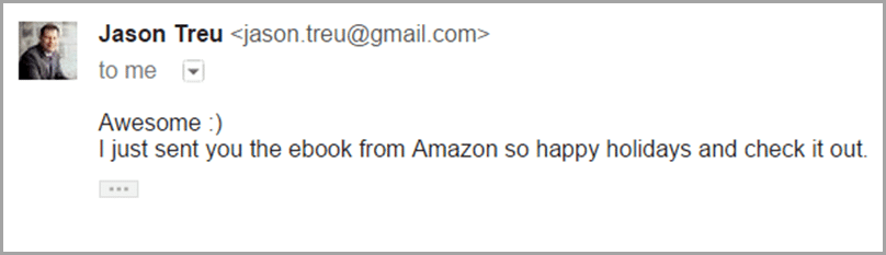 Send them a gift image for engage influencers