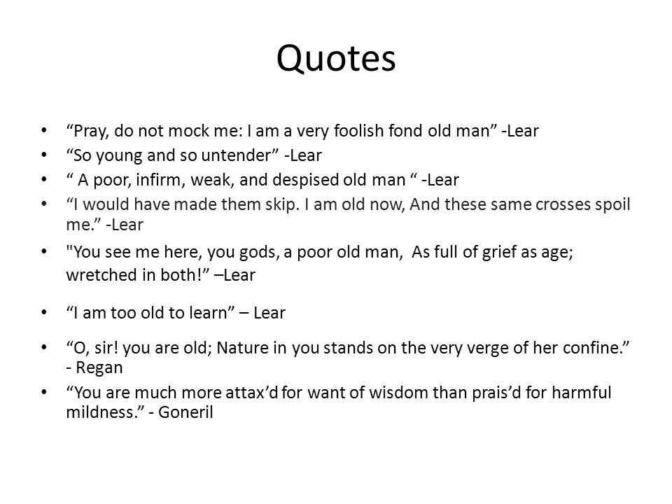 King Lear Age v Youth. - ppt video online download