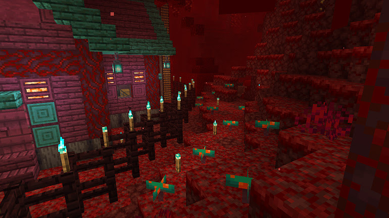 Java版マイクラ 静音 低負荷 放置可能 花 歪んだキノコ 真紅のキノコ水流式栽培装置 Njfのマイクラ日記