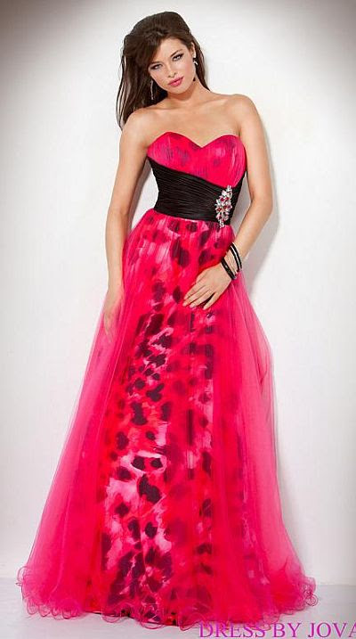 Prom dress zebra print