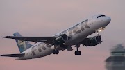airbus a220 Frontier Airlines N210FR A320 Takeoff Portland Airport (PDX)