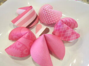 Valentines fortune cookies DIY craft