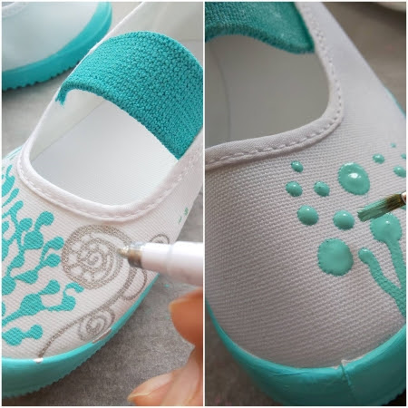 かわいい上履きデコ ペイントでできるシューズアート Blog 色と暮らす