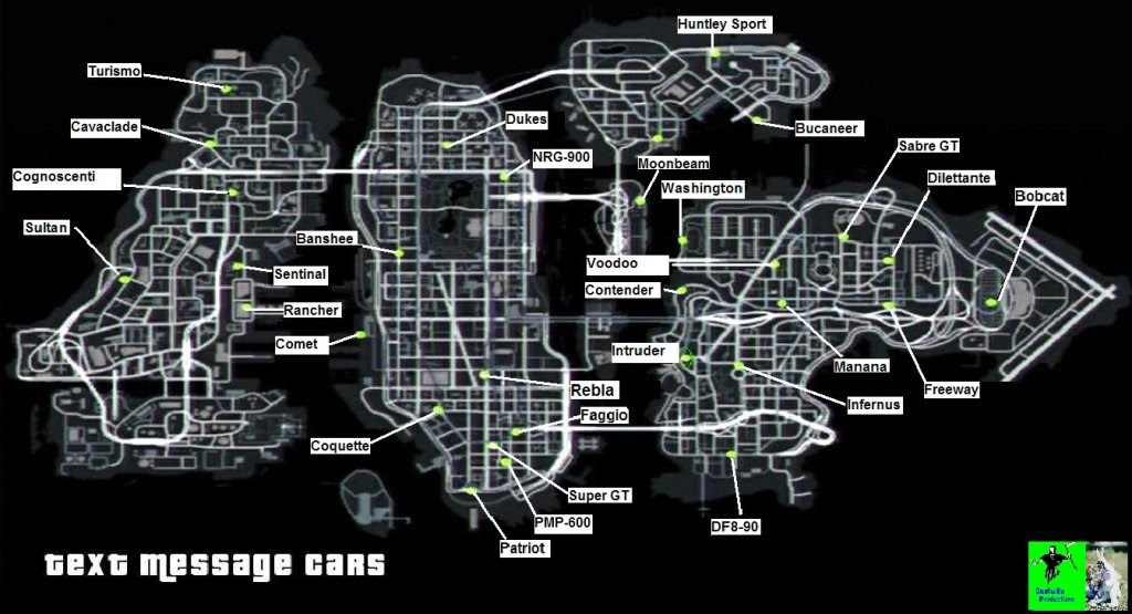 Gta 4 Ps3 Car Locations Map | Apps Directories