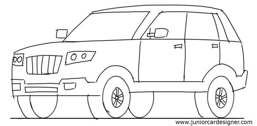 pix Very Easy Car Drawing For Kids getdrawings com