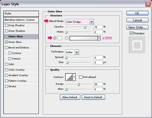 Berkilau Shiny Text Effect langkah 3