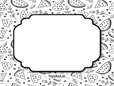 Watermelon Free Printable Labels 3x4 Inch Name