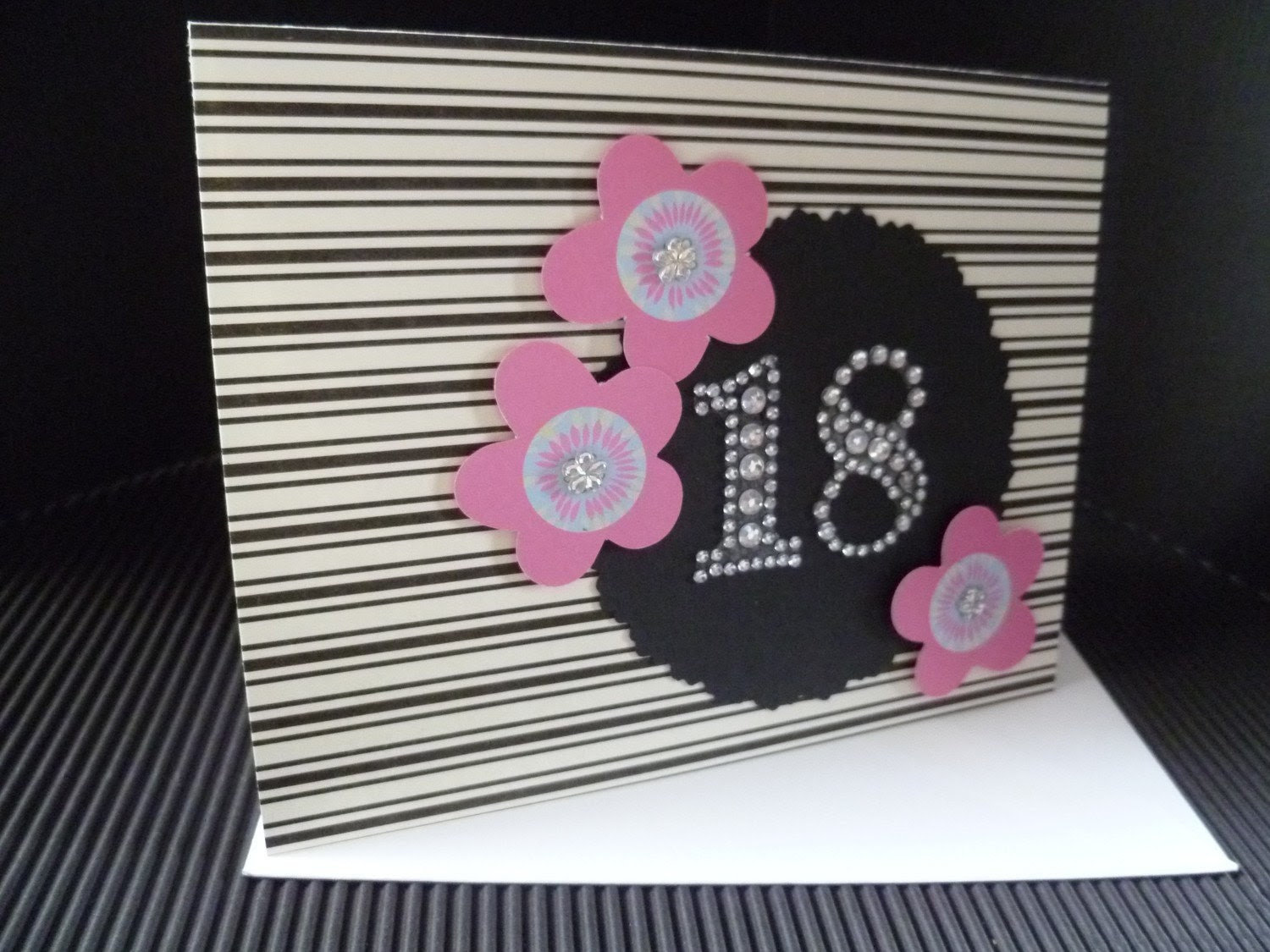 Sparkly 18th or 21st Birthday card