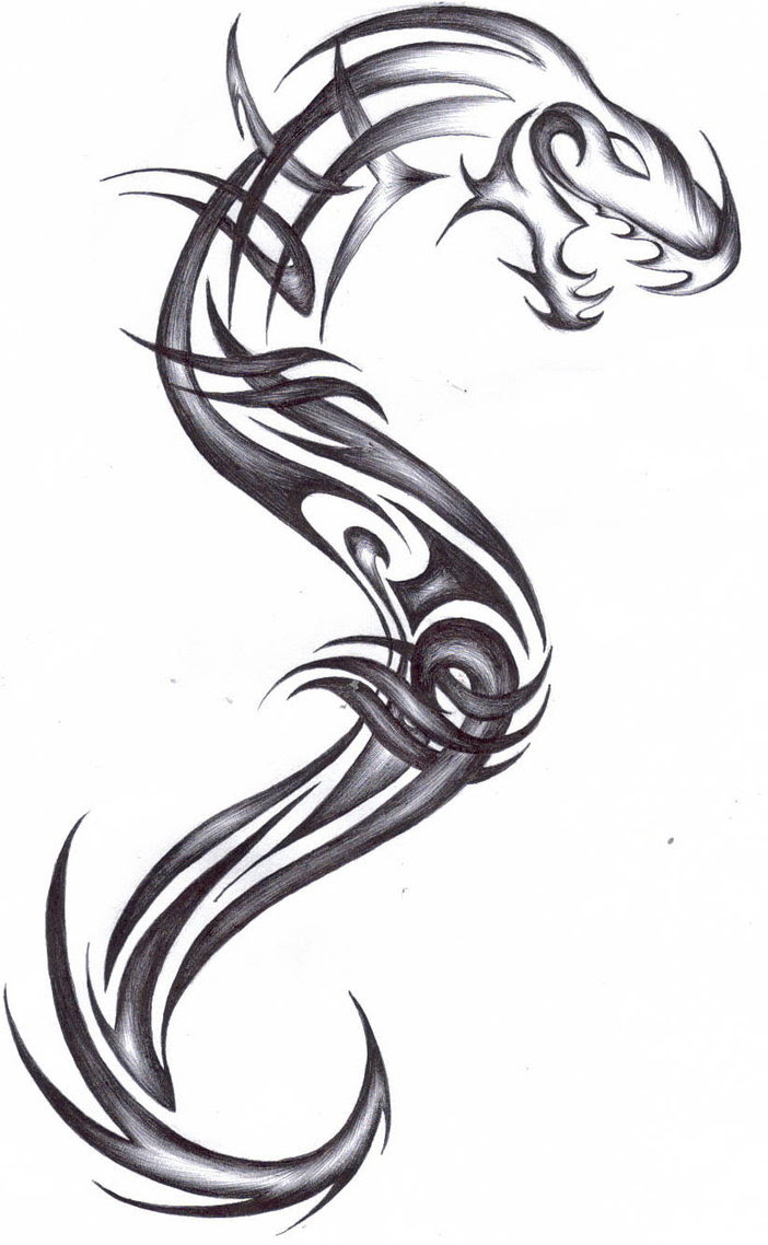37 Tribal Dragons for Sticker Design Inspiration | UPrinting