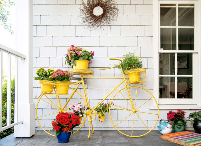 Eclectic Porch Los Angeles Southern California Eclectic Mountain Retreat  Santa Monica Canyon eclectic-porch
