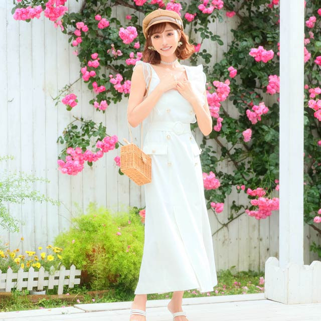 明日花キララ着用 Pearl Button Monotone One Piece パールボタン付きモノトーンワンピース Whip Bunny の通販はdazzystore デイジーストア 3c7g058