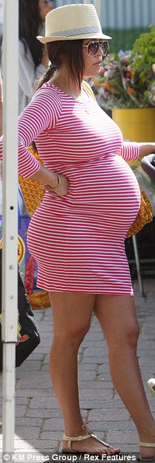 Rearly impressive: Kourtney looks in great shape late in her pregnancy