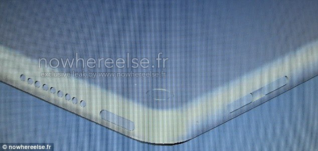 A leaked photo of a sketch (pictured) reportedly taken by an employee who works in a Foxconn factory, where iPads are made, also suggests that the rumours of an 'iPad Air Plus' with a 12.2 inch screen, are true