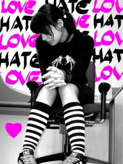 Download Sad Girl In Love Hate 3d Abstract Wallpaper For Your Mobile Cell Phone