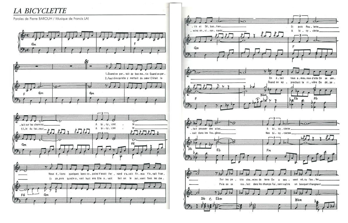 tab à bicyclette