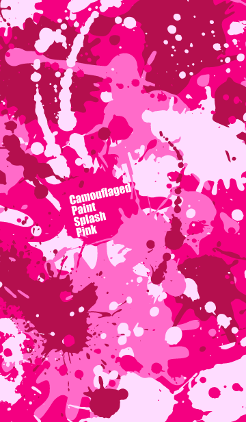 迷彩ペイント スプラッシュ ピンク Line着せかえ 360円