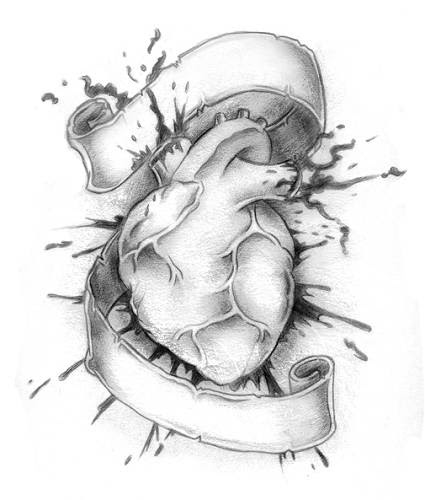 Cool Heart Tattoo Design