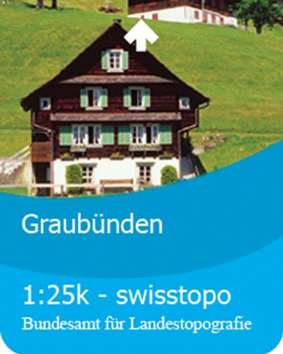  Satmap Carte de Suisse, Canton des Grisons 1:25000 Pour système GPS Active 10 Langue allemande