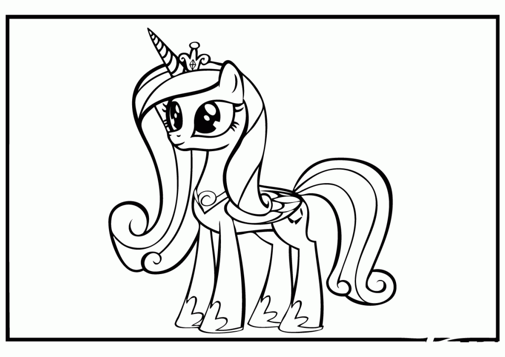 My Little Pony Princess Cadence Coloring Pages - High Quality ... - Coloring Home