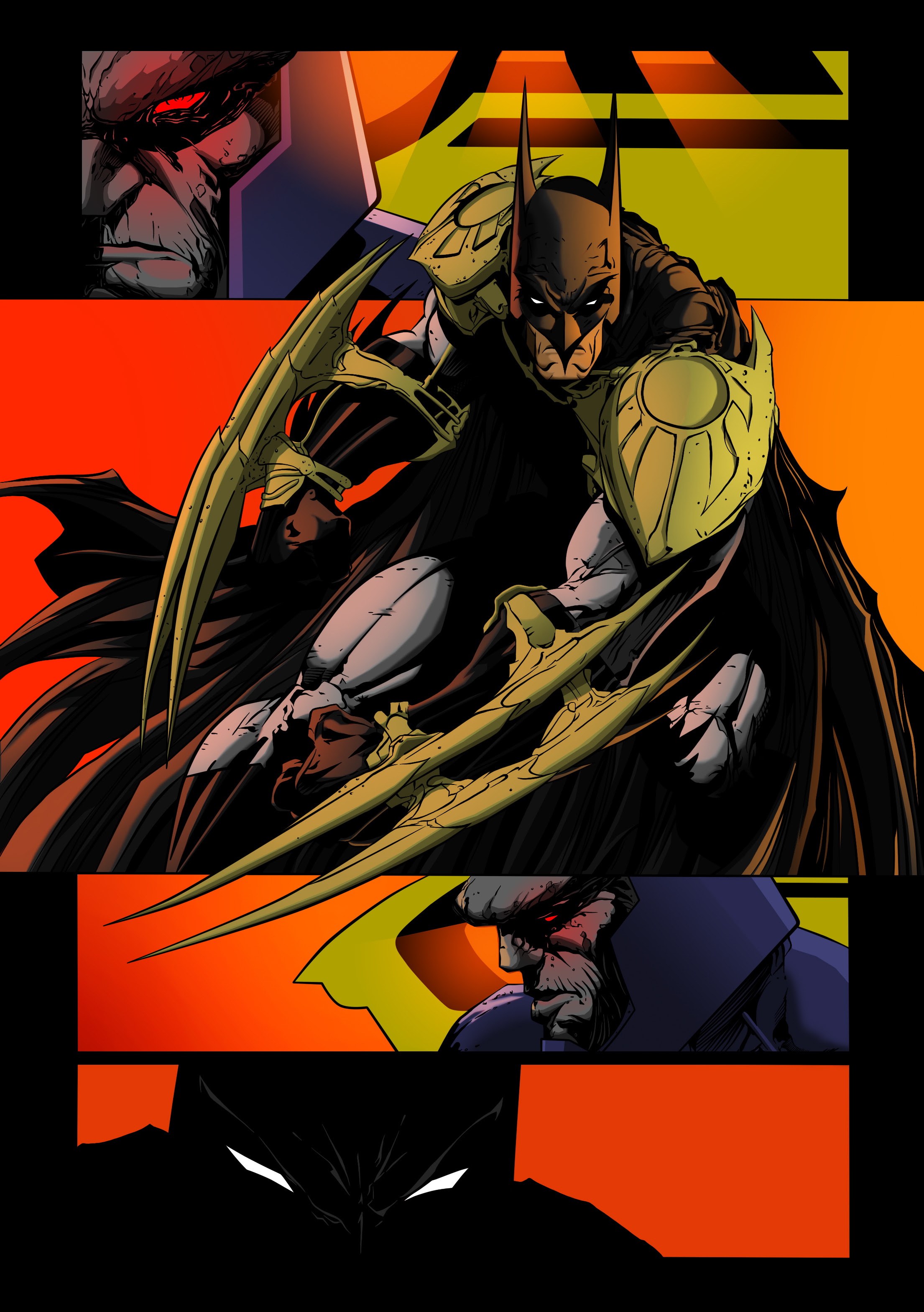 artBatman Vs Darkseid Page 1 colors 471547664