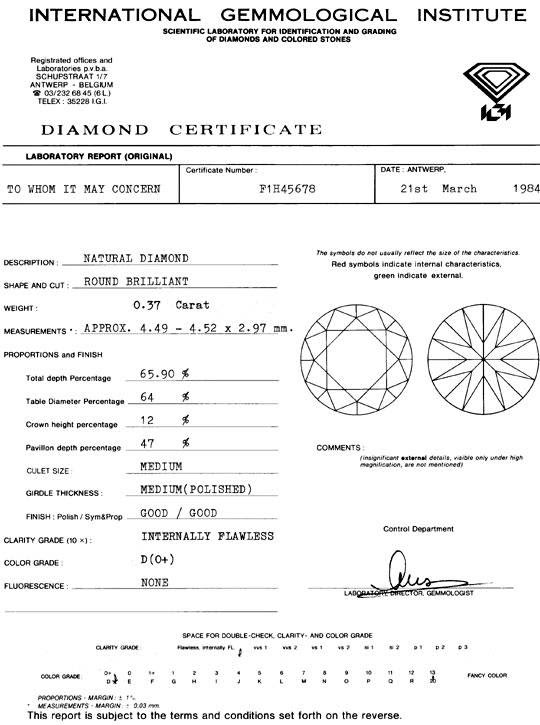 Foto 9, Diamant, IGI!, 0,37ct Brillant Lupenrein River-D Juwel!, D5644