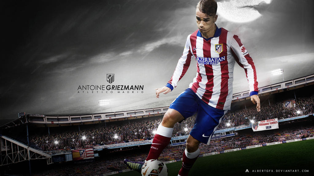 Antoine Griezmann Wallpaper 2014/15 by AlbertGFX on DeviantArt