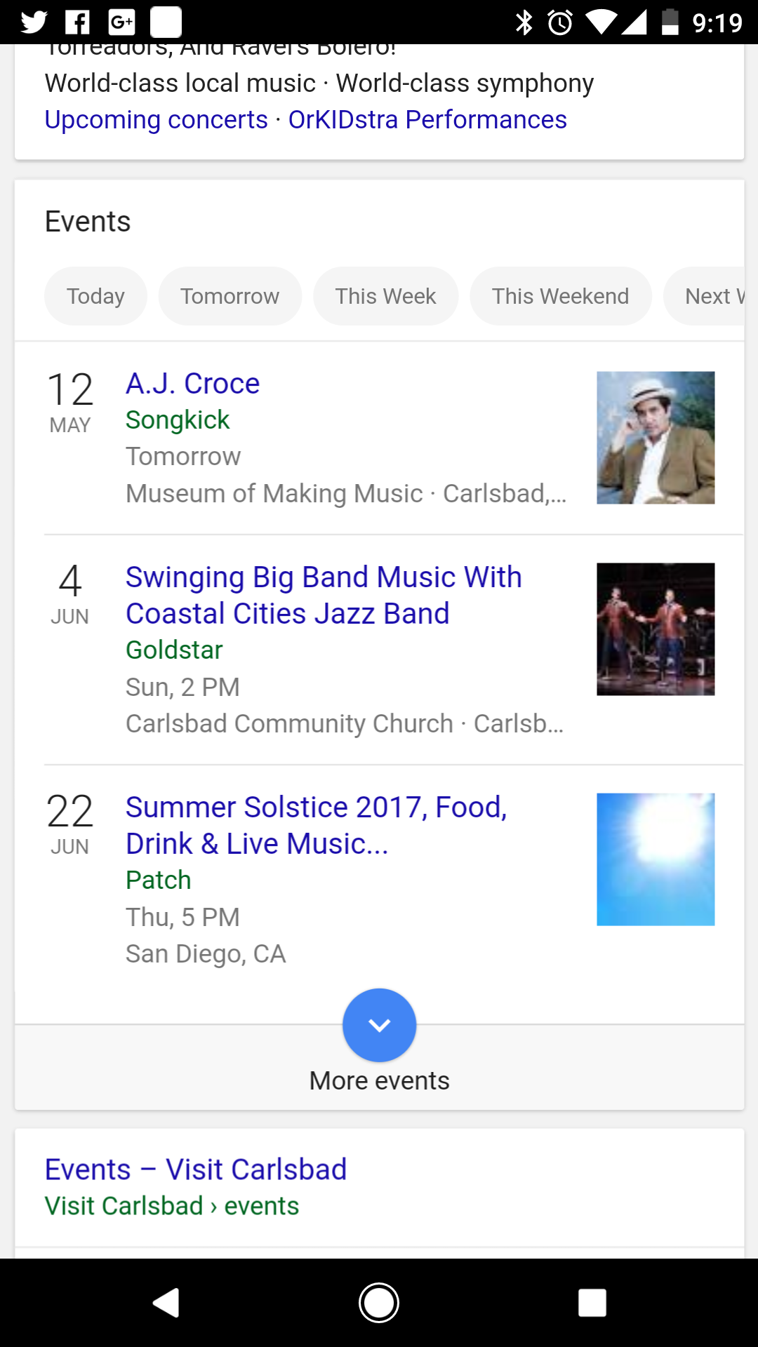Google Music Events Near Me