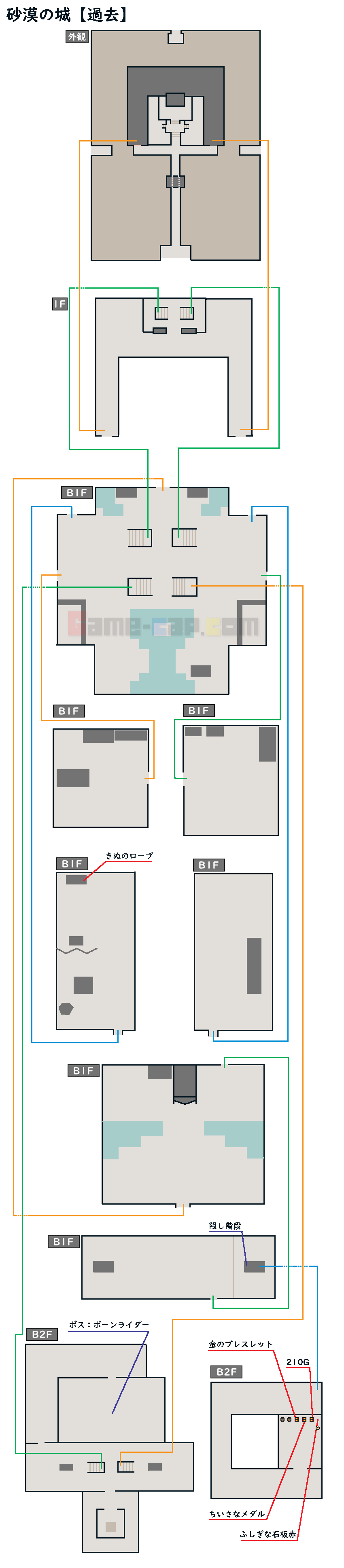 砂漠の城 過去 ドラクエ7 攻略