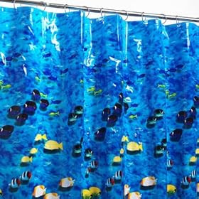 Photoreal Fish Vinyl Shower Curtain